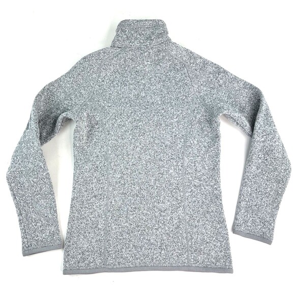 Patagonia Womens Better Sweater 1/4 Zip Fleece Heather Birch White Hiking XXS - Picture 6 of 9